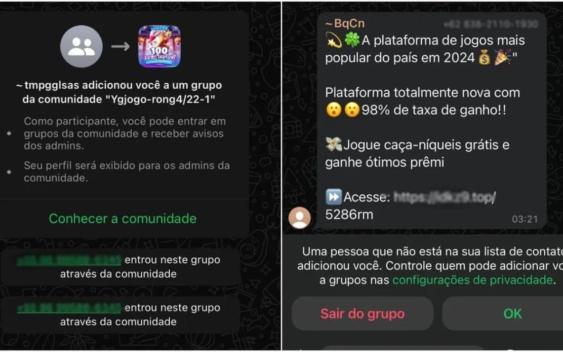 app, do mensagens;